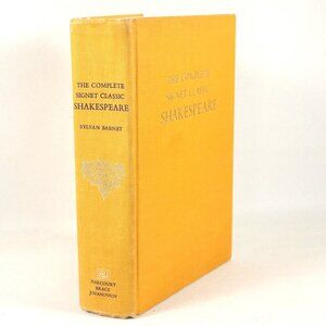The Complete Signet Classic Shakespeare 1972 Classic Literature Decorative Book